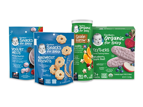 Gerber snacks on sale